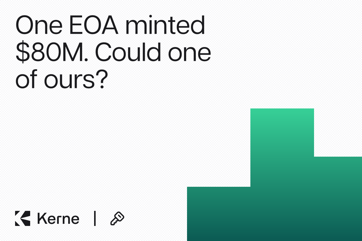 One EOA Minted $80M of a Stablecoin. Could One of Ours? We Audited Our Own Keys, in Public.