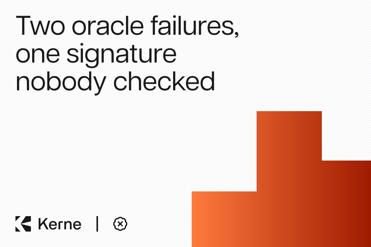 Two Oracle Failures This Week Came Down to a Signature Nobody Checked. We Shipped That Bug on Our Own Proof of Reserves in May, and Caught It. Here Is How to Check Whether Anyone Is Checking Yours.