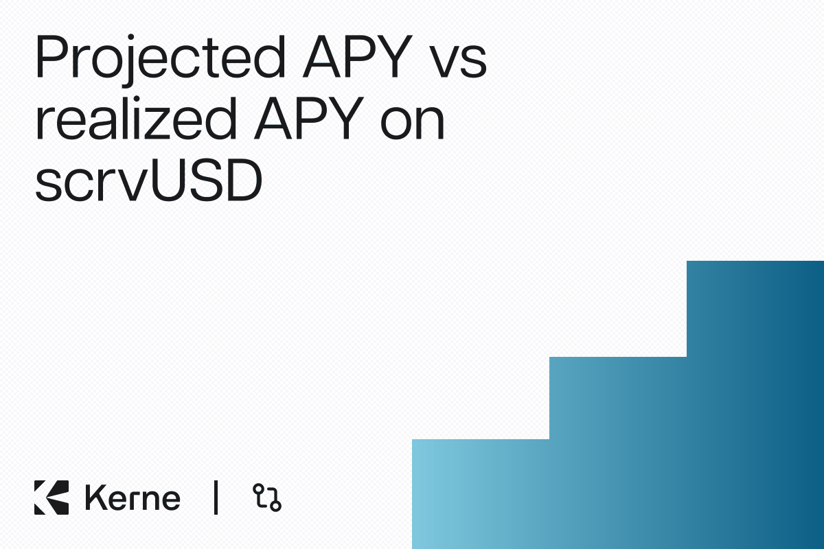 A Disclosure Check on scrvUSD: Projected APY, Realized APY, and the Two Reads That Reconcile Them